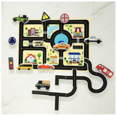 Гра для ванни C 64956 (100) машинки, дорога, карта, в пакеті