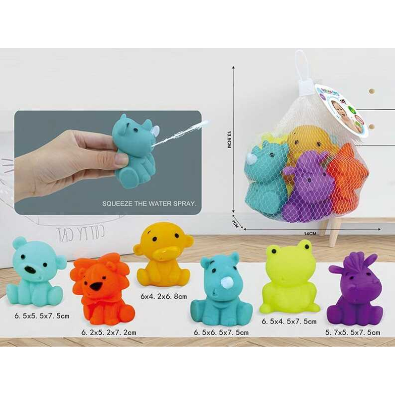 Гра для ванної SDH 10055 (260) 6шт, тваринки, у сітці