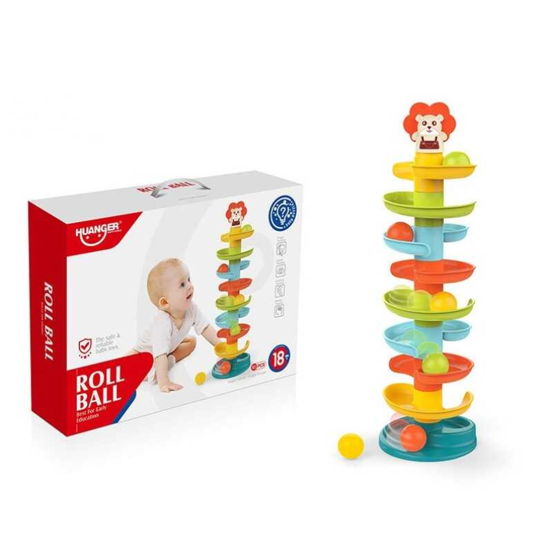 Гра з кульками HE 0292 (12) 6 м“ячиків з гримлячими елементами, прорізувач, в коробці