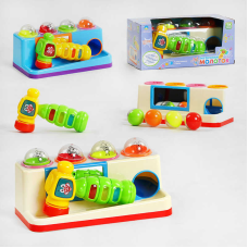 Гра з кулькою 64485 (36) TK Group, ОЗВУЧУВАННЯ УКРАЇНСЬКОЮ МОВОЮ, стукалка, музичний молоточок, пісенька, звуки, в коробці