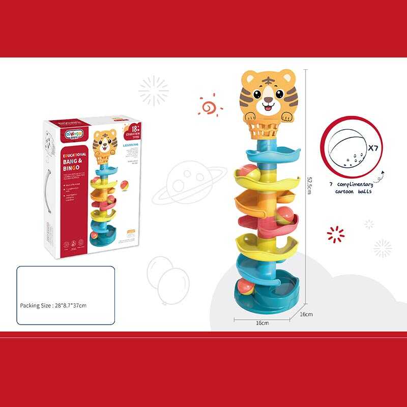 Гра з кулькою 668-78 B (24) висота: 52.5 см, 6 кульок, серпантин, баскетбол, в коробці