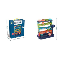 Гра з кулькою 868-95 (48) “Стукалка-лабіринт“, 4 кульки, молоточок, в коробці