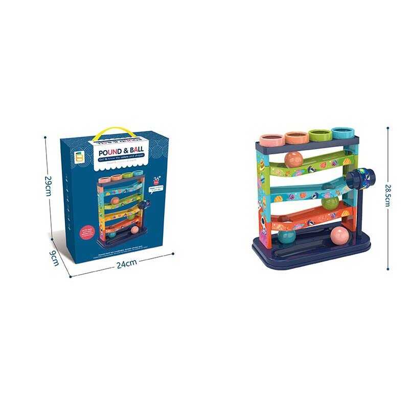 Гра з кулькою 868-95 (48) “Стукалка-лабіринт“, 4 кульки, молоточок, в коробці