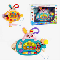 Гра “Зайчик-розвивайчик” 77697 (72/2) “WToys“, ОЗВУЧУВАННЯ УКРАЇНСЬКОЮ МОВОЮ, підсвічування, піаніно, пальчикові ігри, інтерактивна гра, пісеньки, казки, в коробці
