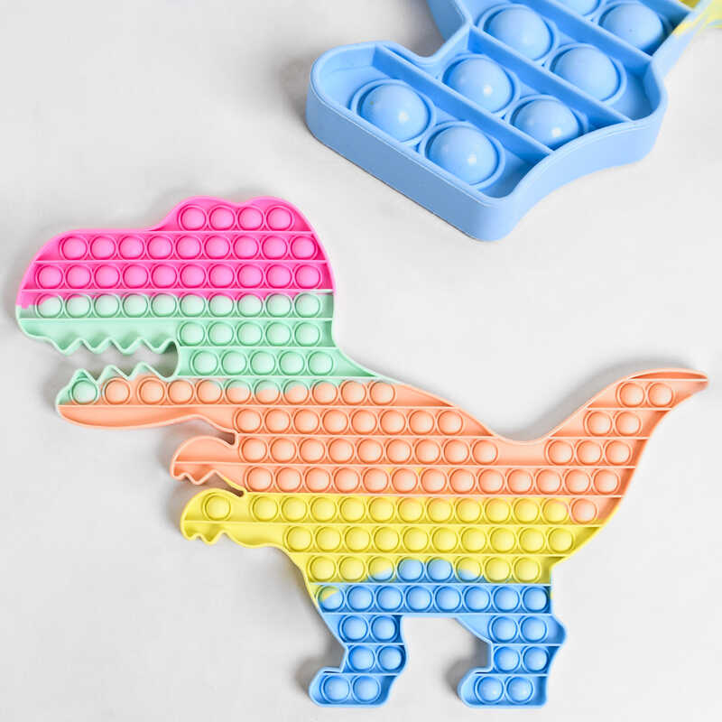 Гра-антистрес С 48337 (50) Pop it (Поп іт) Динозавр, 40 см, у пакеті