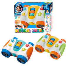 Бінокль знань 66770 (96/2) “WToys“, 2 види, ОЗВУЧУВАННЯ УКРАЇНСЬКОЮ МОВОЮ, пісні, абетка, цифри, форми, підсвічування, тріскачка, пальчикова гра, в коробці