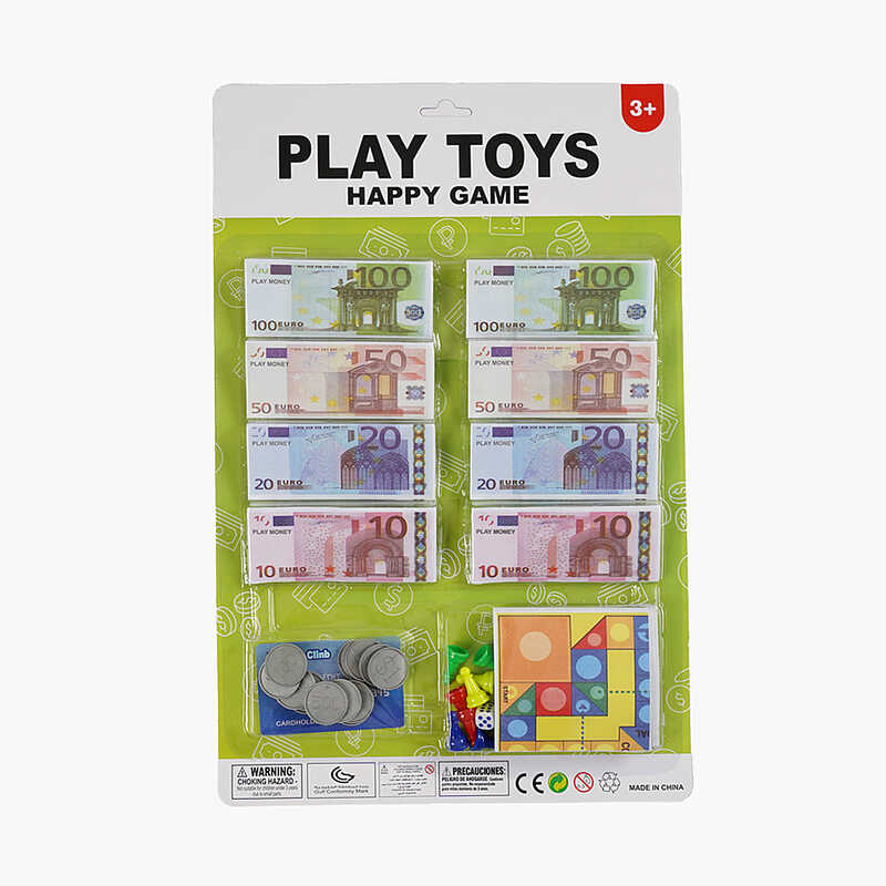 Гроші 929-081 A (144/2) банкноти, монети, картка, гра, на листі