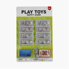 Гроші 929-082 B (144/2) банкноти, монети, картка, гральні карти, на листі