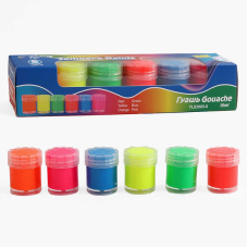 Гуаш C 72696 (96) 6 кольорів, неонові фарби, в коробці