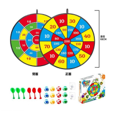 Дартс 66399 B-4 (36) двостороння мішень 66х66см, кульки та дротики на липучках, гачки, в коробці