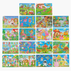 Дерев“яні пазли С 62847 (200) 60 елементів, у плівці, ВИДАЄТЬСЯ ТІЛЬКИ МІКС ВИДІВ
