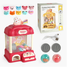 Ігровий автомат G 231 A (6) підсвічування, веселі мелодії, м’які іграшки, кульки, від батарейок/мережі, монетки, в коробці