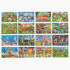 Дерев“яні пазли С 63409 (400) 30 елементів, у плівці, ВИДАЄТЬСЯ МІКС 