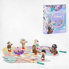 Дерев`яна гра С 54579 (48)  пазл, магнітна гра, у коробці