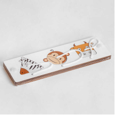 Дерев“яна логічна гра С 51348 (312) “Тваринки“, 3 елементи, в плівці