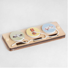 Дерев`яна логічна гра С 51351 (240) “Спецслужби“, 3 вкладиша на мотузках, у плівці