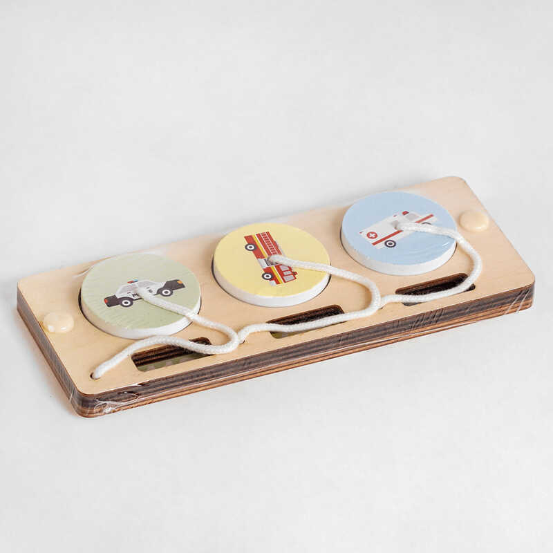 Дерев`яна логічна гра С 51351 (240) “Спецслужби“, 3 вкладиша на мотузках, у плівці