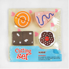 Дерев“яний набір продуктів С 47965 (96)  продукти на липучках, ніж, обробна дошка, в кульці