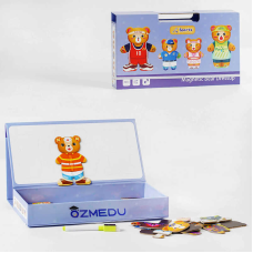 Дерев’яна іграшка Пазли магнітні C 52514 (30), в коробці