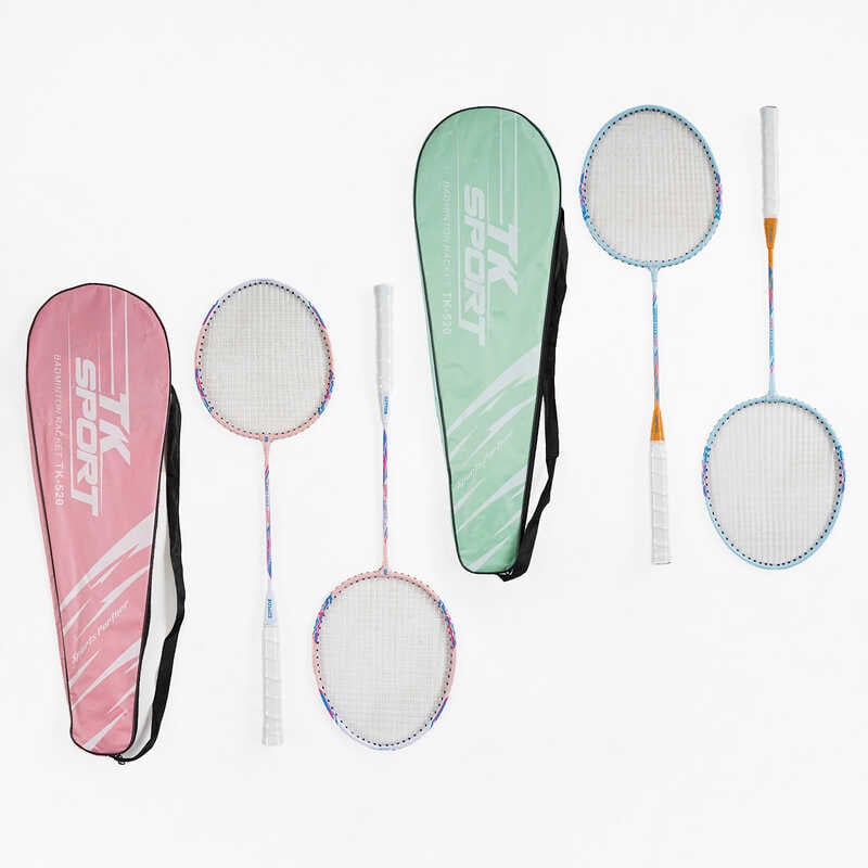 Бадмінтон C 63422 (50) “TK Sport“, 2 кольори, 2 ракетки, металевий каркас, в чохлі