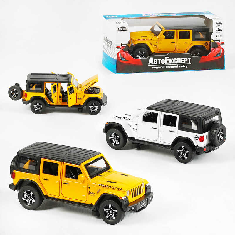 Джип 43560 (48/2) “Авто Експерт“, 2 види, металопластик, 1:32, звук, світло, інерція, рухомі елементи, в коробці