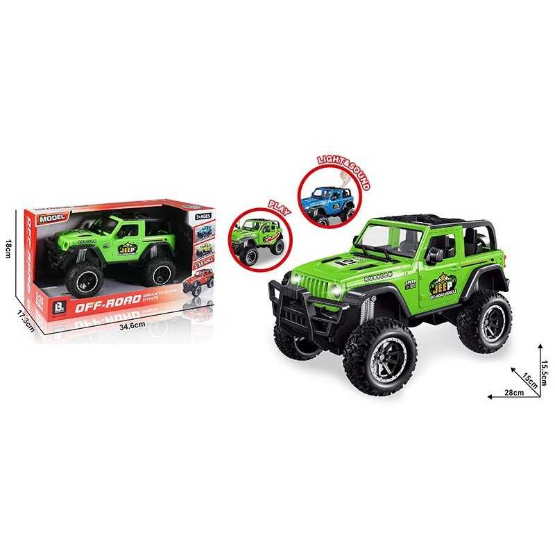 Джип 58033 C (20) інерція, звуки, підсвічування, масштаб 1:15, відкриваються дверцята, в коробці