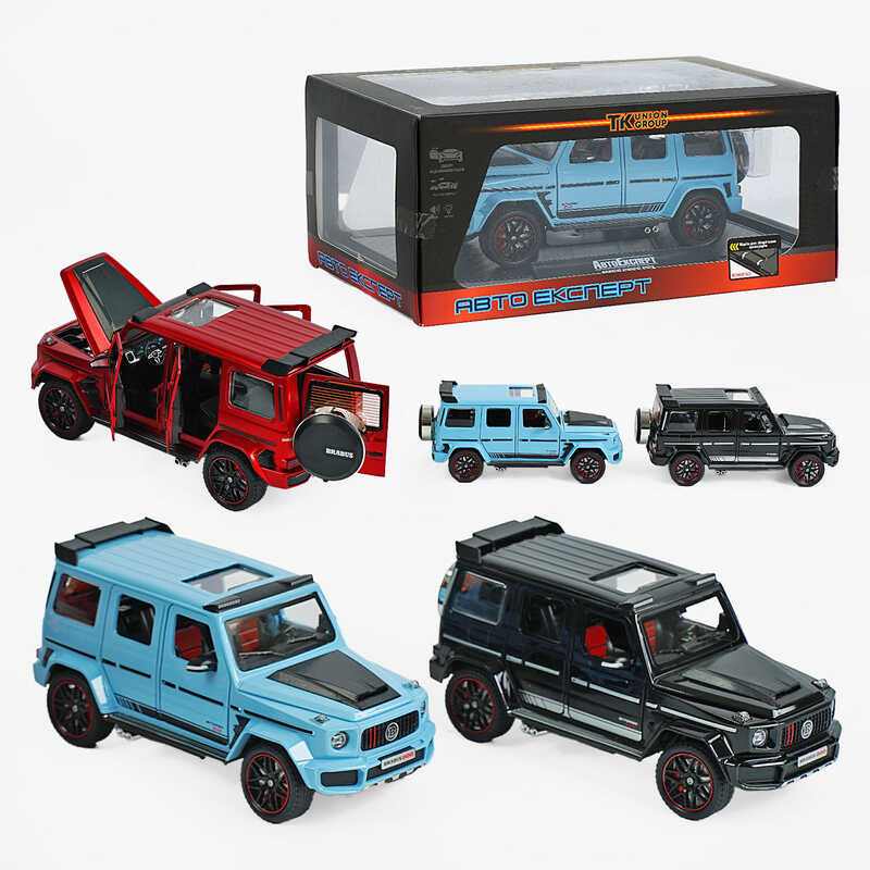 Джип 77070 (12) “Авто Експерт“, 3 кольори, металопластик, 1:24, звук, світло, інерція, рухомі елементи, 2 режими, викрутка, в коробці, ВИДАЄТЬСЯ ТІЛЬКИ МІКС ВИДІВ