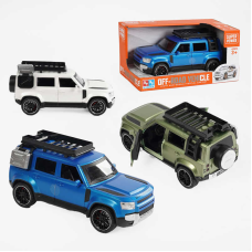 Джип 8057-1 (36/2) 3 кольори, інерційний механізм, підсвічування, звуки, гумові шини, в коробці, ВИДАЄТЬСЯ ТІЛЬКИ МІКС ВИДІВ
