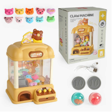 Ігровий автомат G 233 A (6) підсвічування, веселі мелодії, м’які іграшки, кульки, від батарейок/мережі, монетки, в коробці