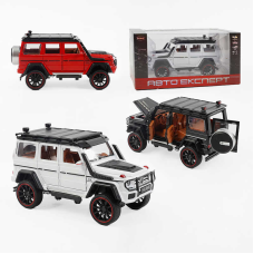 Джип RS-21650 (36) “Авто Експерт“, 3 види, металопластик, масштаб 1:22, світло, звук, інерція, відчиняються двері, багажник та капот, в коробці, ВИДАЄТЬСЯ МІКС ВИДІВ