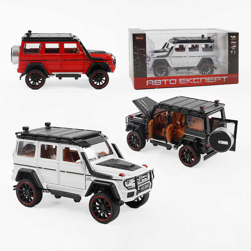Джип RS-21650 (36) “Авто Експерт“, 3 види, металопластик, масштаб 1:22, світло, звук, інерція, відчиняються двері, багажник та капот, в коробці, ВИДАЄТЬСЯ МІКС ВИДІВ
