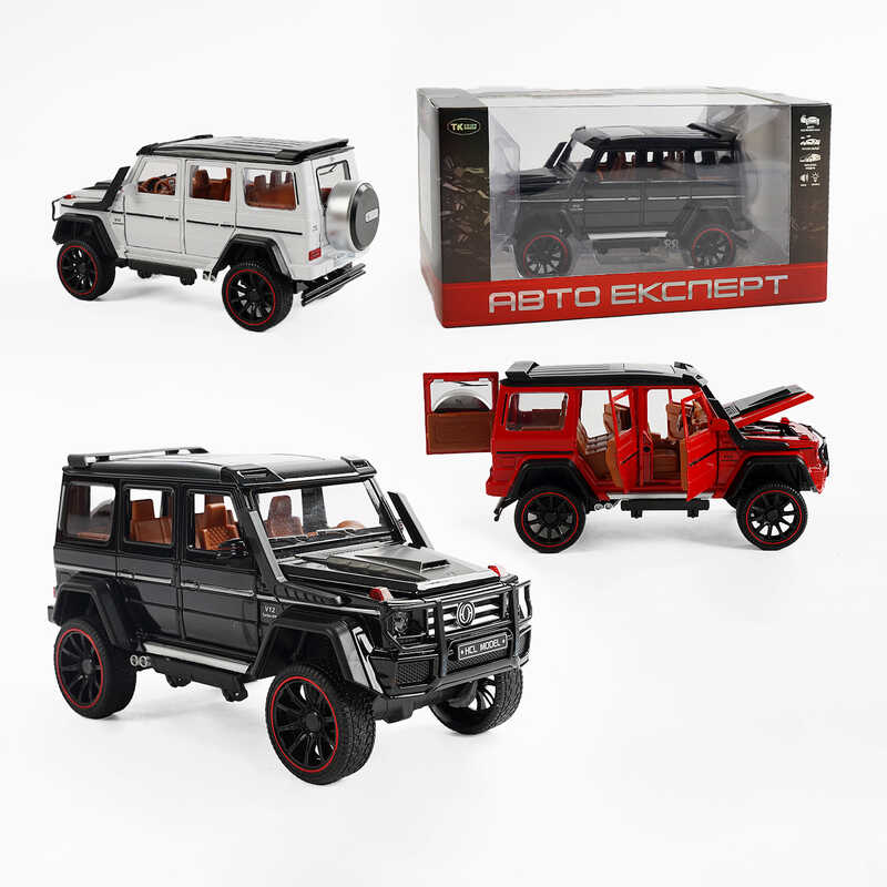 Джип RS-50164 (36) “Авто Експерт“, 3 кольори, металопластик, масштаб 1:22, світло, звук, інерція, відчиняються двері, багажник та капот, в коробці, ВИДАЄТЬСЯ ТІЛЬКИ МІКС ВИДІВ