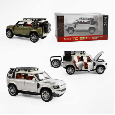 Джип RS-59023 (36) “Авто Експерт“, 2 кольори, металопластик, масштаб 1:22, світло, звук, інерція, відчиняються двері, багажник та капот, в коробці
