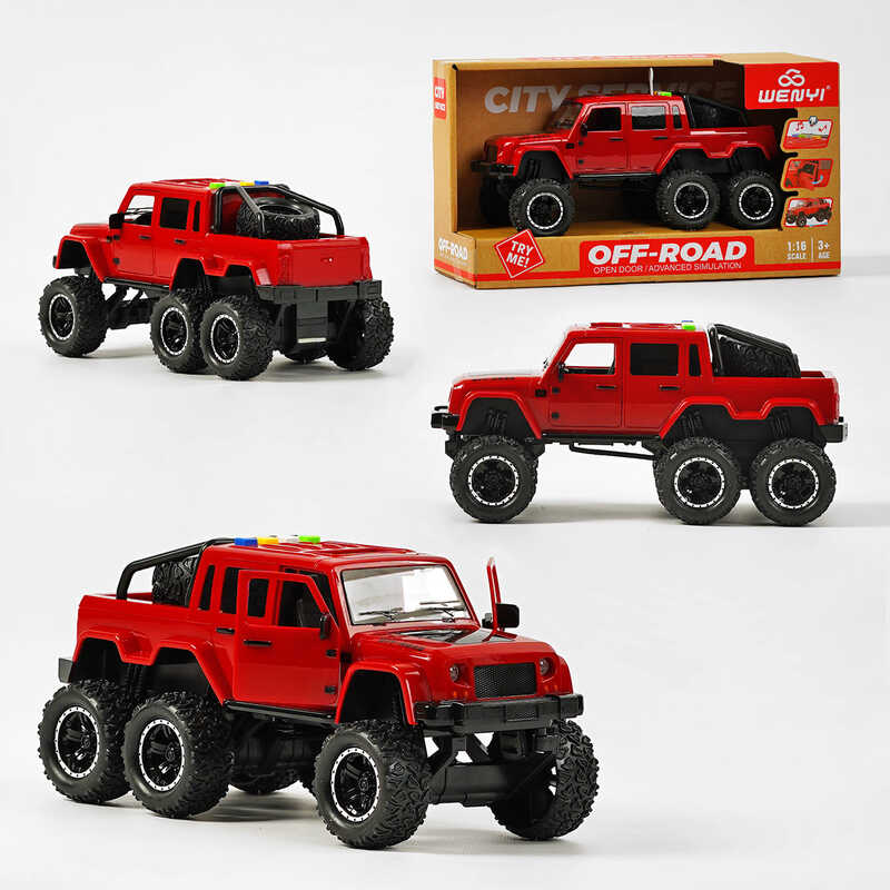 Джип WY 480 A (24) звук, підсвічування, інерція, на батарейках, масштаб 1:16, в коробці 