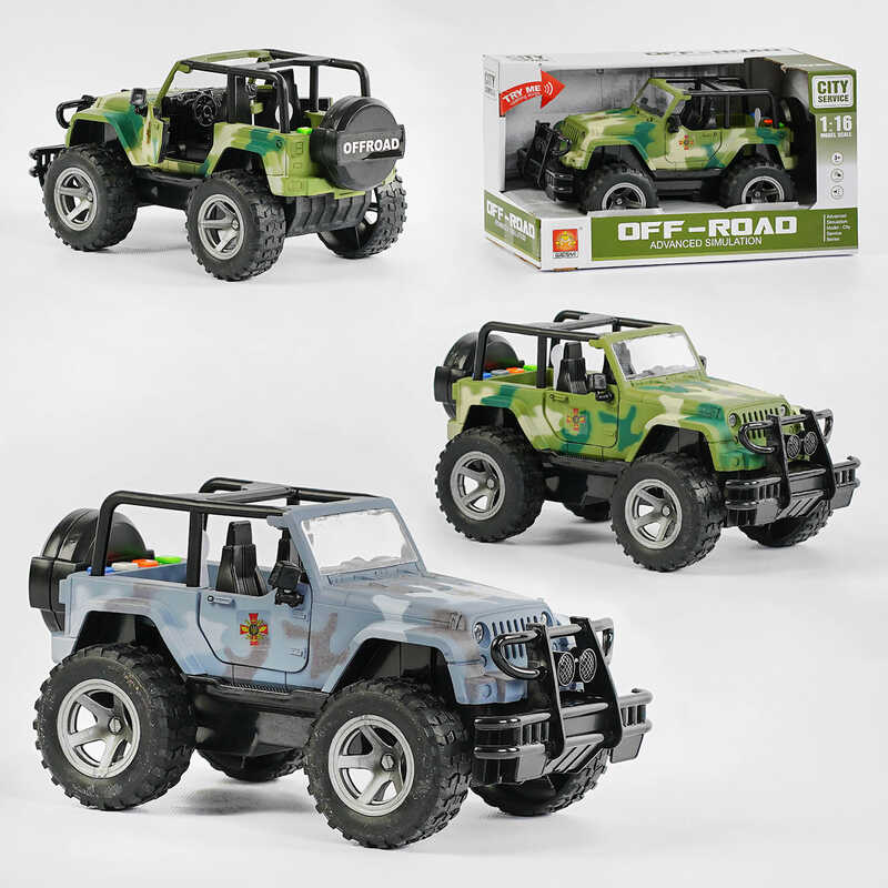 Джип інерційний WY 391 A / WY 391 B (30) 2 види, світло, звук, в коробці