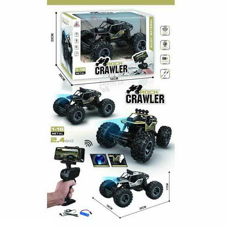 Джип на радіокеруванні 2095 (18) 3 види, вбудована камера, знімає фото+відео, ак.3.7 V, керування пультом 2.4 Ghz та телефоном, тримач для телефона, в коробці, ВИДАЄТЬСЯ МІКС ВИДІВ