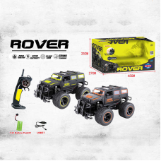 Джип на радіокеруванні 666-733 QMA (8) 2 кольори, підсвічування, гумові шини, акум. 7.4V, пульт 2.4G, USB-кабель, амортизація, масштаб 1:12, автоматично відчиняються двері, сенсорні датчики, в коробці