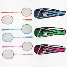 Бадмінтон C 70200 (50) “TK Sport“, 3 кольори, 2 ракетки, металевий каркас, в чохлі, ВИДАЄТЬСЯ ТІЛЬКИ МІКС ВИДІВ