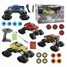 Джип на радіокеруванні HB-LD 1401 /LD 1404 (6) 4 кольори, акумулятор 6 V, пульт 2.4 GHz, гусеничний хід, змінні колеса, викрутка, в коробці, ВИДАЄТЬСЯ ТІЛЬКИ МІКС ВИДІВ