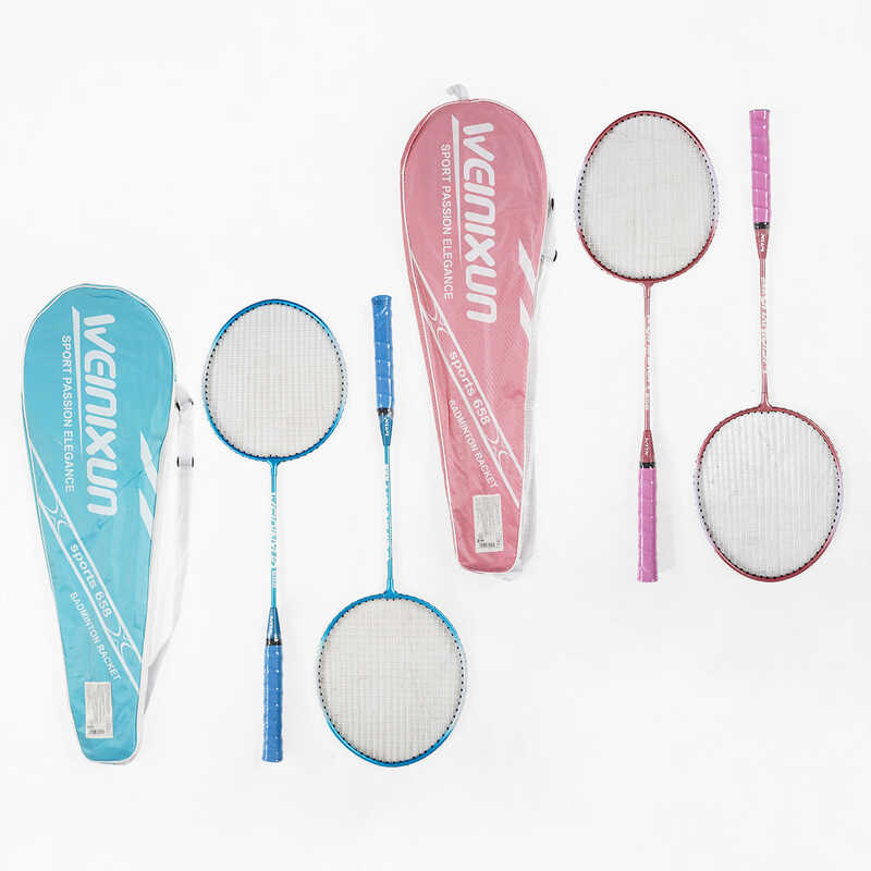 Бадмінтон C 70201 (50) “TK Sport“, 2 кольори, 2 ракетки, металевий каркас, в чохлі