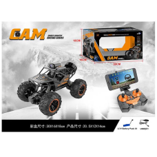 Джип на радіокеруванні LH-C 023 A (24) Wi-Fi камера, додаток, розмір - 20х14х13 см, акум. 3.7V, пульт, USB-кабель, викрутка, амортизація, металопластиковий корпус, гумові шини, тримач для телефону,в коробці