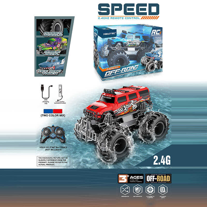 Джип на радіокеруванні XB 1252 (24) 2 види, акум. 3.7V, USB кабель, пульт 2.4 GHz, масштаб 1:16, гумові колеса, водонепроникна, в коробці