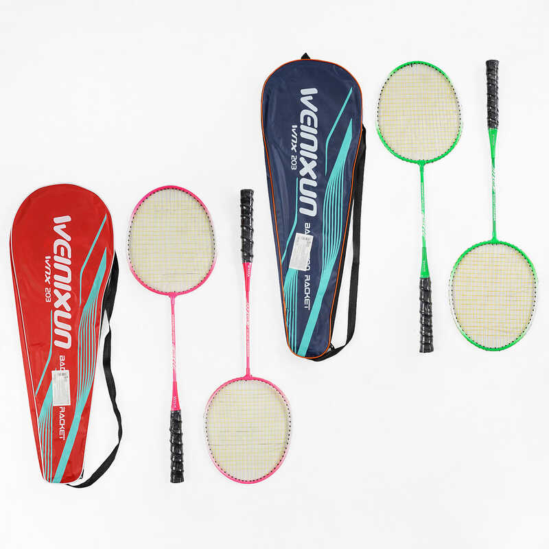 Бадмінтон C 70203 (50) “TK Sport“, 2 кольори, 2 ракетки, металевий каркас, в чохлі