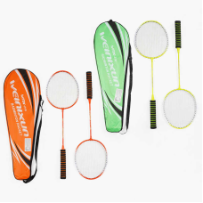 Бадмінтон C 70204 (50) “TK Sport“, 2 кольори, 2 ракетки, металевий каркас, м’яка ручка, в чохлі