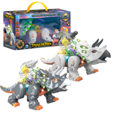 Динозавр “Трицератопс“ ТК-14638 (24) “WToys“, ОЗВУЧУВАННЯ УКРАЇНСЬКОЮ, пісенька, ходить, світло, рухливі шестерні, в коробці