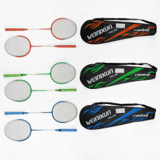 Бадмінтон C 70205 (50) “TK Sport“, 3 кольори, 2 ракетки, металевий каркас, в чохлі, ВИДАЄТЬСЯ ТІЛЬКИ МІКС ВИДІВ