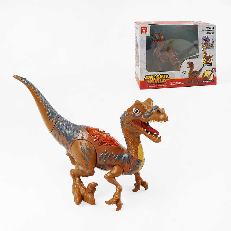 Динозавр K 414 (72/2) звуки, підсвічування, рухливі кінцівки, в коробці