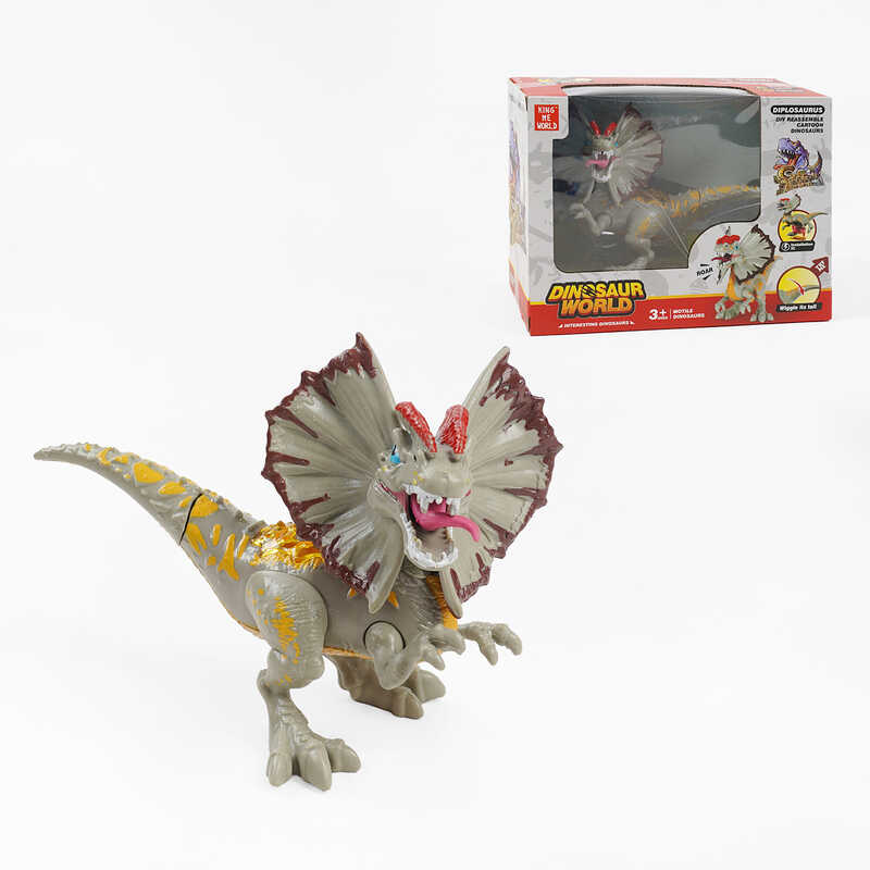 Динозавр K 416 (72/2) звуки, підсвічування, рухливі кінцівки, в коробці