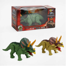 Динозавр NY 028 A (72/2) 2 кольори, випускає пару, підсвічування, звук, ходить, в коробці