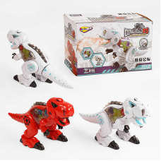 Динозавр NY 038 B (48/2) 2 кольори, підсвічування, звукові ефекти, парогенератор, ходить, в коробці
